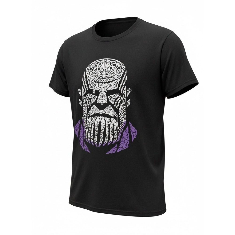 Teen's Black Shirt Size M Thanos Print